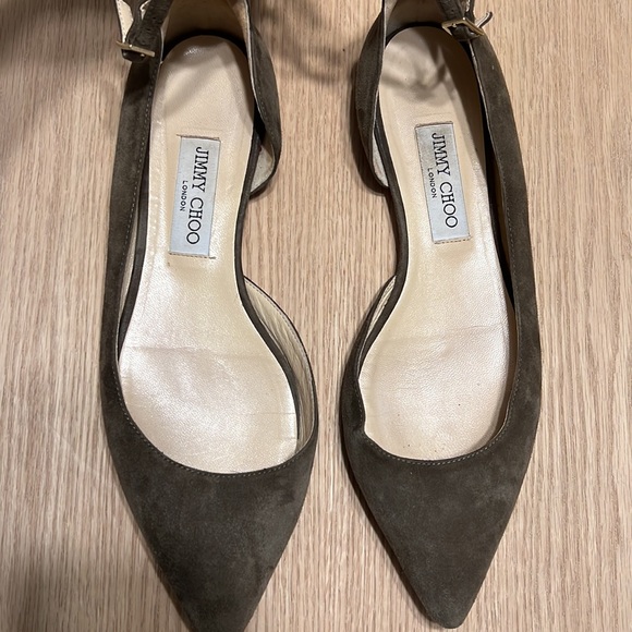 Jimmy Choo London Ladies Shoes, Made in Italy, size 40, gently used, Olive Green - Picture 2 of 11